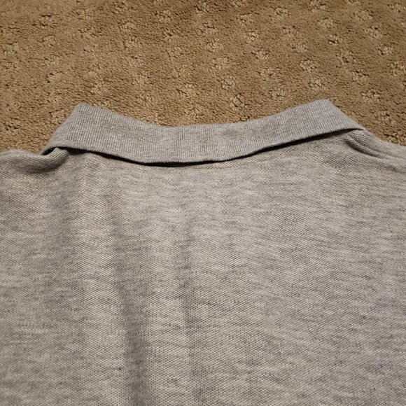 Carhartt Polo Shirt Men's Large L Gray Loose Fit Western Ranchwear Trendy Preppy - Picture 6 of 10